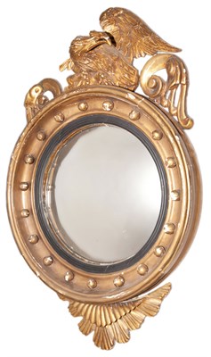 Lot 370 - Federal Style Giltwood and Composition Mirror...