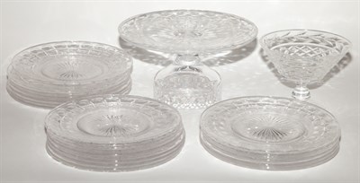 Lot 407 - Assembled Set of Glass Dessert Plates...