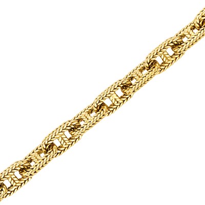 Lot 192 - Gold Link Bracelet, Hermes, Paris