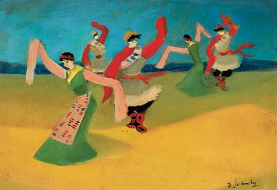Lot 201 - Adham Wanly Egyptian, 1908-1959 Untitled...
