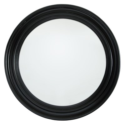 Lot 222 - Regency Style Ebonized Convex Mirror Diameter...