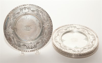Lot 467 - Set of Eight Black, Starr & Frost Sterling...