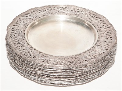 Lot 468 - Set of Twelve Wyler Sterling Silver Bread...