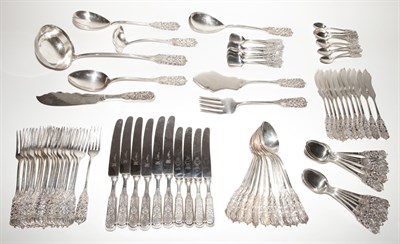 Lot 505 - Peruvian Sterling Silver Flatware Service...