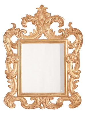 Lot 187 - Italian Rococo Style Giltwood Mirror Height 44...