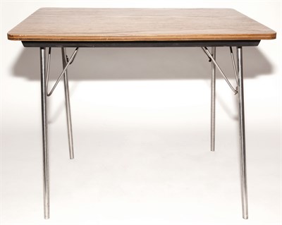 Lot 565 - Eames Laminate and Stainless Steel LT-1 Table...