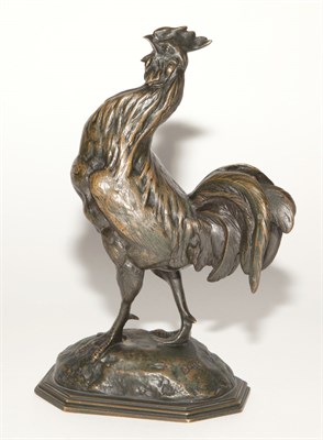 Lot 557 - Bronze Figure of a Rooster After a model by...