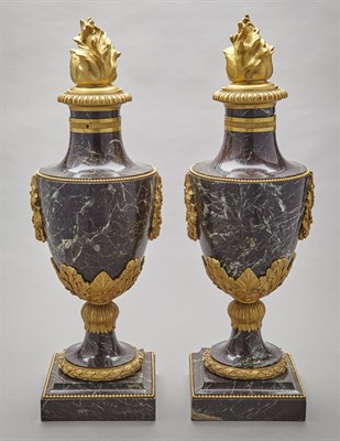 Lot 582 - Pair of Louis XVI Style Gilt-Metal Mounted...
