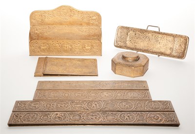 Lot 624 - Tiffany Studios Gilt-Bronze Zodiac Pattern...