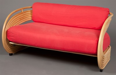 Lot 153 - Joe Colombo Nastro Upholstered Rattan Settee...