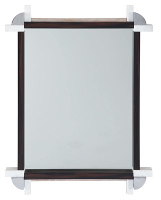 Lot 374 - Marble, Macassar Ebony and Chromed Metal...