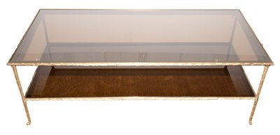Lot 196 - Gilt-Metal and Glass Low Table Height 17...