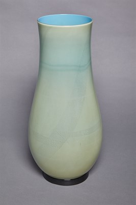 Lot 346 - Venini & Co. Opalini Glass Vase Height 15 3/4...