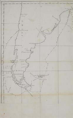 Lot 93 - [NAVAL] Collection of papers including a map,...