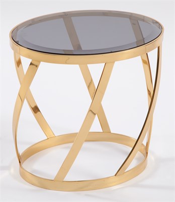 Lot 372 - Attributed to Karl Springer Side Table Brass...