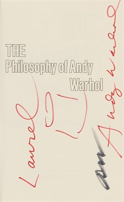 Lot 473 - WARHOL, ANDY The Philosophy of Andy Warhol...