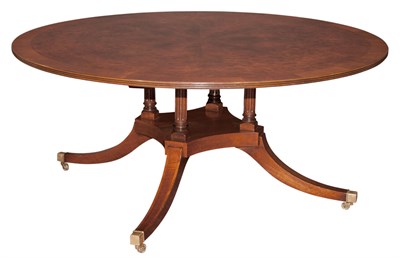 Lot 168 - Regency Style Burl Wood and Mahogany Center...