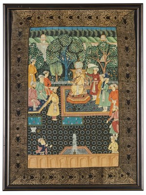 Lot 24 - Persian School Two: Each depicting figures in...