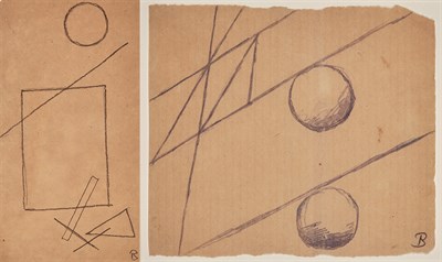 Lot 10 - Rudolf Bauer German/American, 1889-1953 (i)...