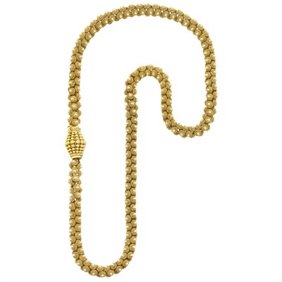Lot 197 - Long Gold Necklace