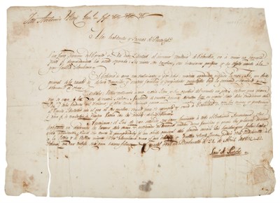 Lot 224 - PÁEZ, JOSÉ ANTONIO (General) Manuscript...