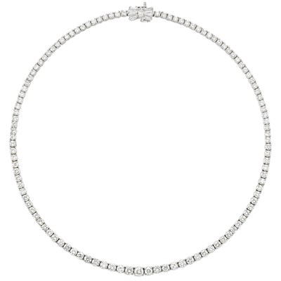 Lot 248 - Platinum and Diamond Necklace