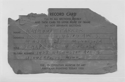 Lot 125 - Ray Parker American, 1922-1990 Semaphore in...