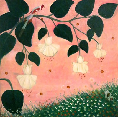 Lot 63 - Lawrence Lebduska American, 1894-1966 Bird on...