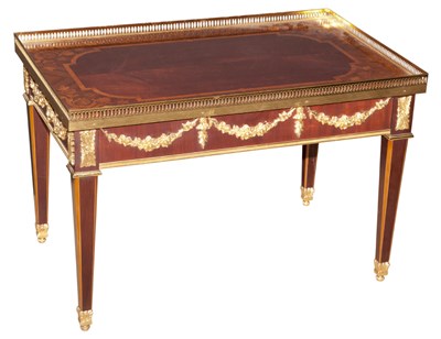 Lot 555 - Louis XVI Style Gilt-Metal Mounted Mahogany...