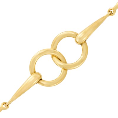 Lot 14 - Gold Link Bracelet, France