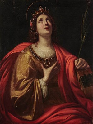 Lot 31 - Circle of Guido Reni Saint Catherine of...