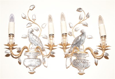 Lot 324 - Pair of Bagues Style Gilt-Metal and Faux Rock...