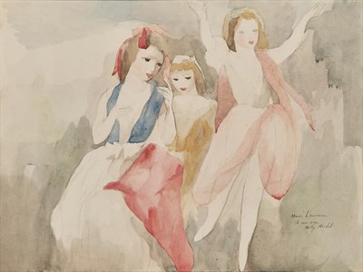 Lot 18 - Marie Laurencin French, 1883-1956 Jeune Femme...