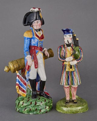 Lot 540 - Two Staffordshire Pottery Figures 19th Century...