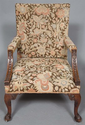 Lot 456 - Pair of George II Needlework-Upholstered...