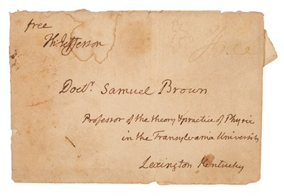Lot 171 - JEFFERSON, THOMAS Letter signed to Dr. Samuel...