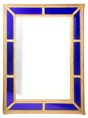 Lot 548 - Pair of George III Style Giltwood and Cobalt...