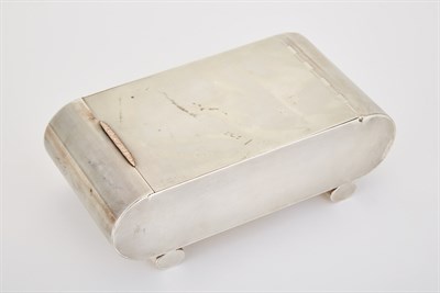 Lot 372 - Asprey Sterling Silver and Rose Gold Box A....