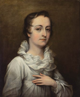 Lot 4 - John Trumbull American, 1756-1843 Lady in...
