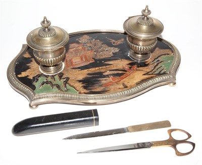 Lot 294 - Louis XVI Style Gilt-Metal Mounted Black...