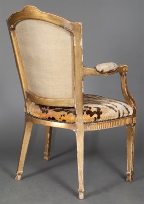 Lot 519 - George III Giltwood Open Armchair Circa 1780...
