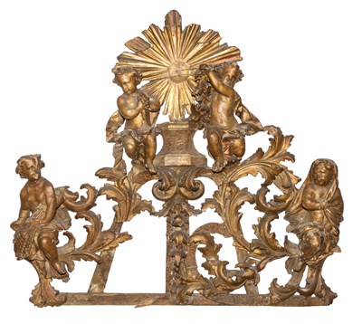 Lot 626 - Continental Giltwood Cresting 18th Century...