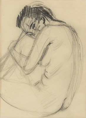 Lot 181 - Wayne Thiebaud American, b. 1920 (i) Kneeling...