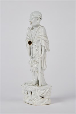 Lot 96 - Chinese Blanc de Chine Figure of Li Tieh-Kuai...