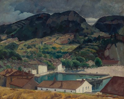 Lot 89 - Leon Kroll American, 1884-1974 Cassis/Roundout...