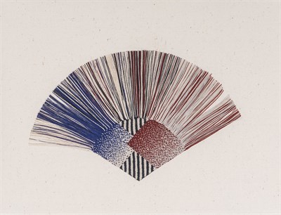 Lot 76 - Diane Itter American, 1946-1989 Red over Blue...