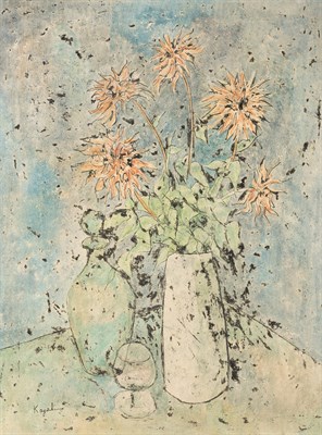 Lot 137 - Louay Kayyali Syrian, 1934-1978 Fiori Rossi,...