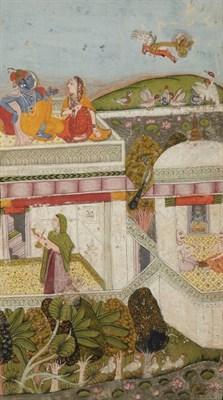 Lot 28 - Indian School 19th Century Scene depicting...