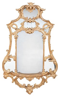 Lot 511 - George II Giltwood Mirror The rectangular...