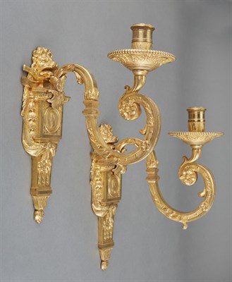 Lot 466 - Pair of Louis XVI Style Gilt-Bronze...